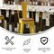Flash Furniture 30" Yellow Metal Counter Stool-Teak Poly Seat CH-31320-30GB-YL-PL2T-GG - alternate 6